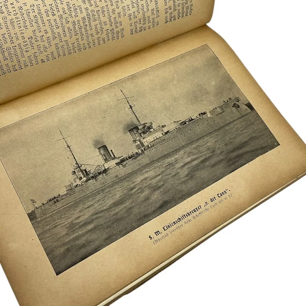 Illustrated German Fleet Calendar 1911 Wilhelm Kohler‎ Minden Ship Illustrations